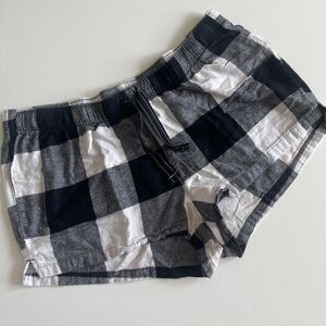 Old Navy Black and White Checkered Shorts